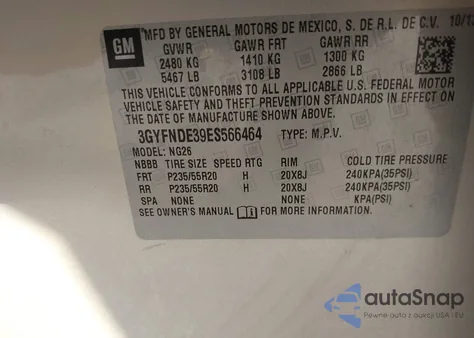 2014 Cadillac Srx Premium Collection from USA, damaged, VIN 3GYFNDE39ES566464